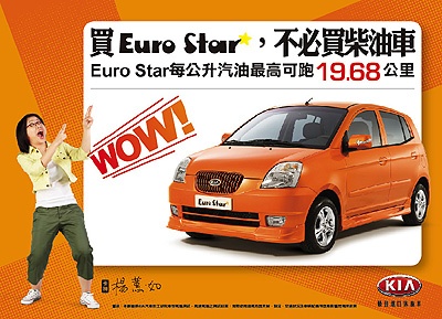 汽車線上 Kia Euro Star每公升最高可跑19 68公里